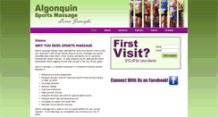 Desktop Screenshot of algonquinsportsmassage.com